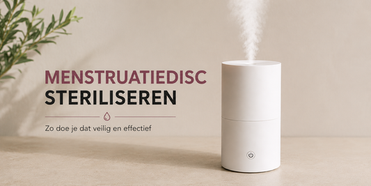 Zo steriliseer je de menstruatiedisc.